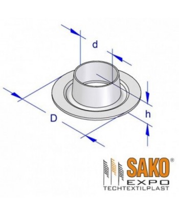 Oczka okrągłe ocynkowane ø25 - obrazek 2